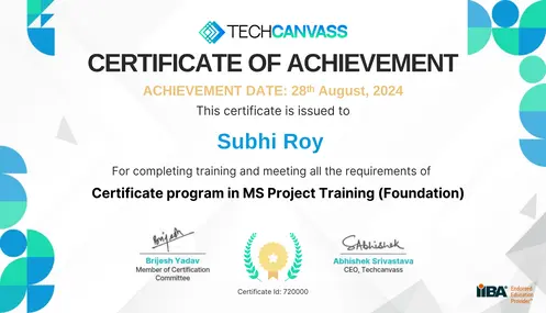 microsoft-project-training-certificate